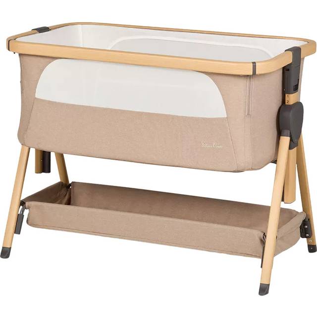 Silver Cross Lunar Bedside Crib, One Colour