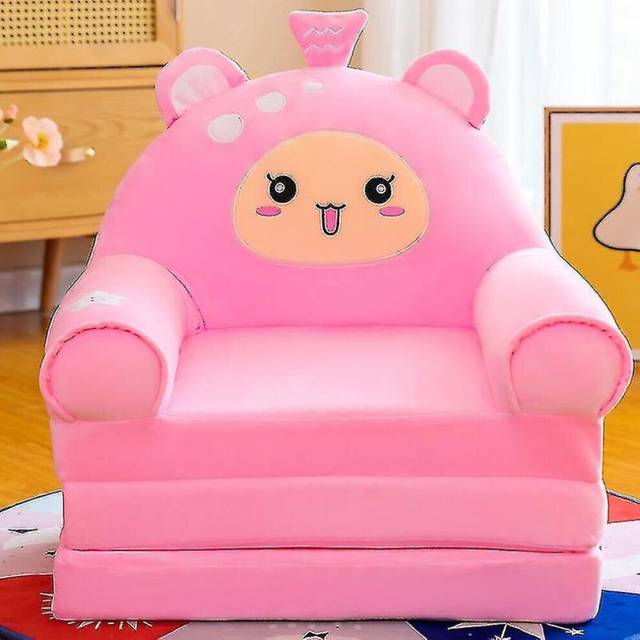 Children's Folding Sofa Boy Girl Seat Stool Baby Sleeping Sofa Bed Plush Toy Twelve Constellations Cartoon Animal Baby Furniture