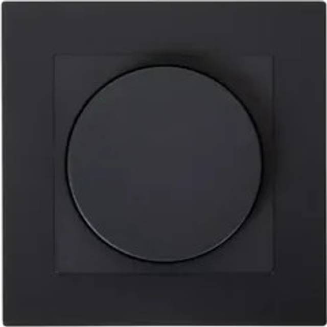 Lucide RECESSED WALL DIMMER NL - Dimmer - 300 Watt 230V - Black, Black