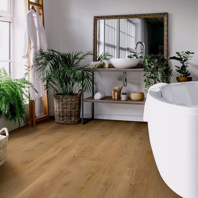 Burnaby Oak - Foundation LVT 2mm UV Coated Luxury Vinyl Flooring (122985) Leader-Tec