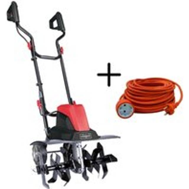 Scheppach - 230V electric tiller garden cultivator MTE460 + extension cable 20 mt