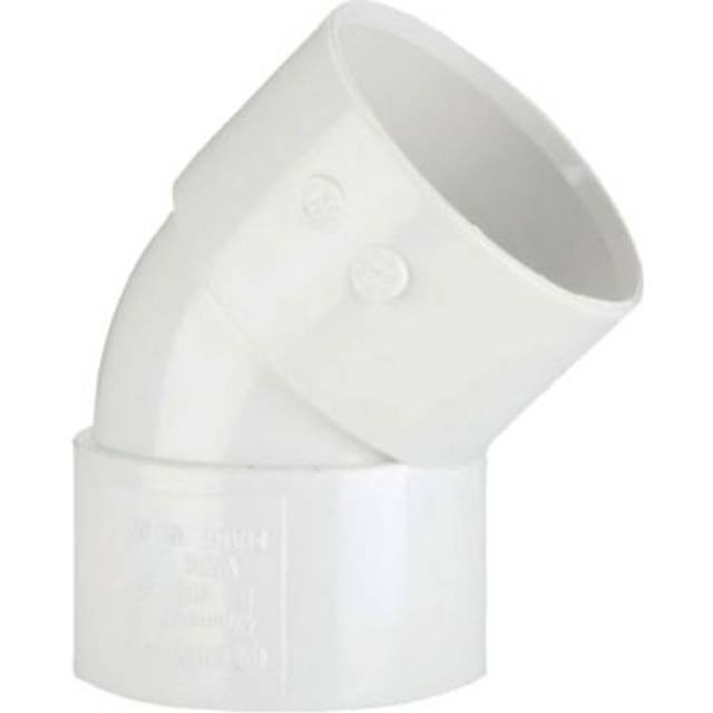 Polypipe Waste Solvent Weld ABS Obtuse Bend 32mm x 45deg White WS17W