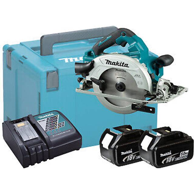 Makita twin brushless 190mm circular saw - dhs782 - 5.0ah pack