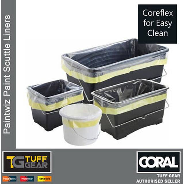 8 x coreflex trade 2.5 litre paint kettle liners decorators pot scuttle bucket