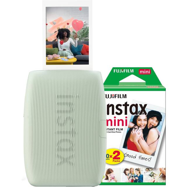 Fujifilm Instax Mini Link 3 Wireless Smartphone Photo Printer (Green) + 20 Shots