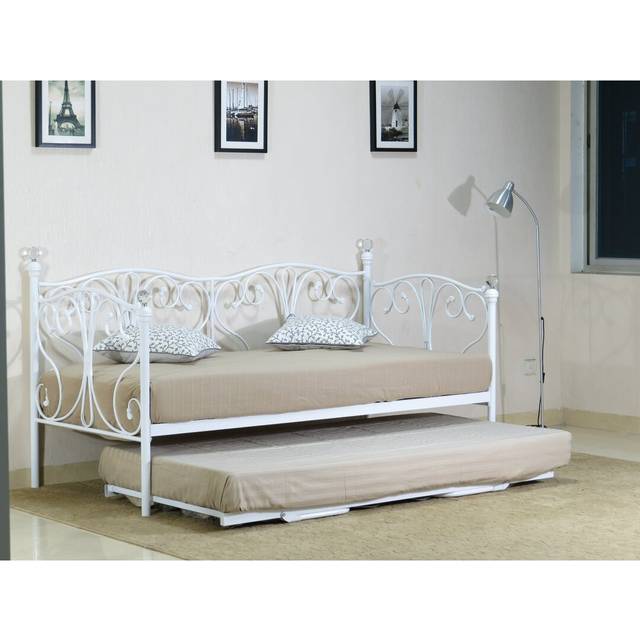 Kilpatrick Daybed with Trundle - Cream (Small Single (2&#39;6))