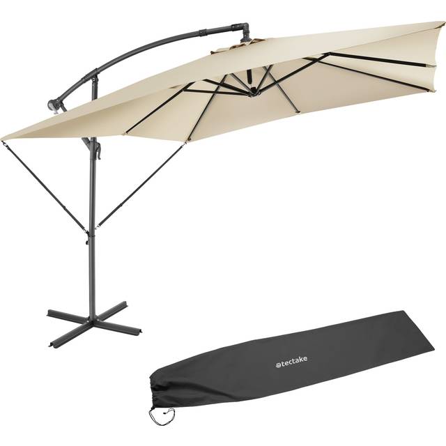 Solparasoll Apollon med vevmekanism 2,5 x 2,5 m - beige