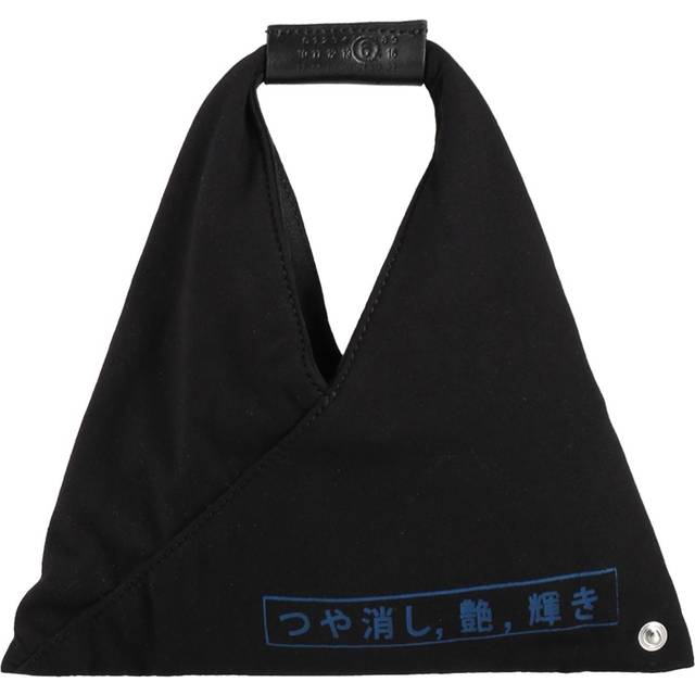 Mm6 Maison Margiela Woman Handbag Black Size - Cotton, Elastane, Cow leather, Brass - --