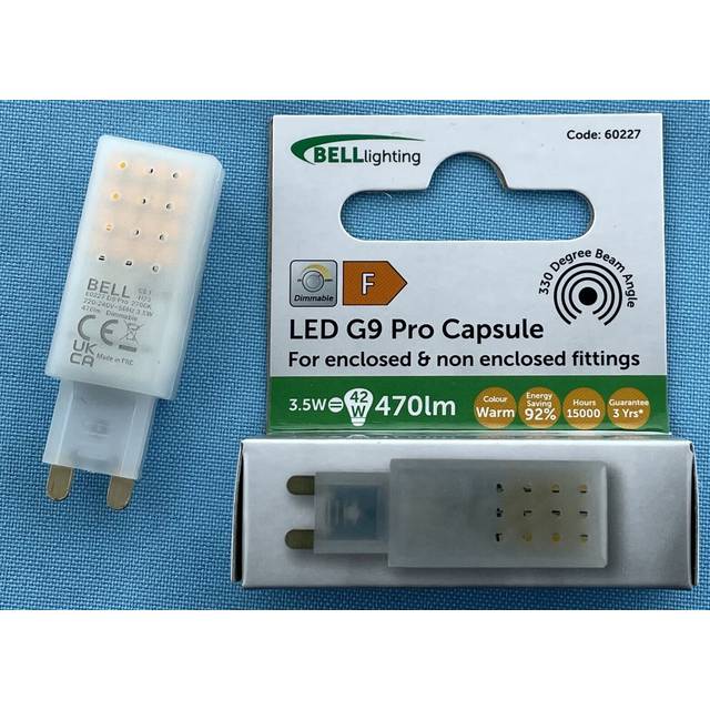 Bell Dimmable Flat G9 Capsule LED Bulb 3.5W 2700K