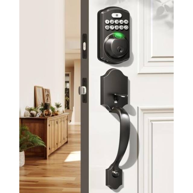 Veise Fingerprint Door Lock Set  Keyless Entry Door Lock  Front Door H