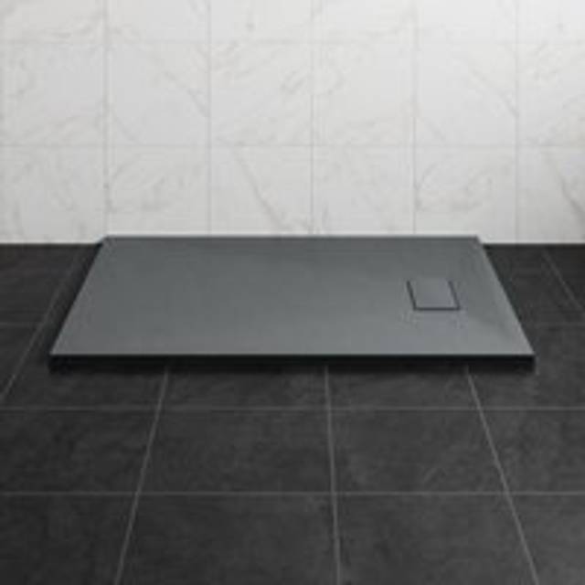 1200 x 800mm smc Anthracite Rectangle Slate Effect Bathroom Shower Tray - NRG