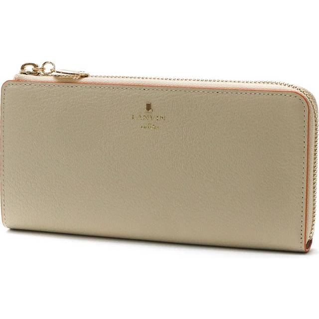 on Billfold Rim L Zipper Long Wallet [Lanvin Blue] Women's Off-White