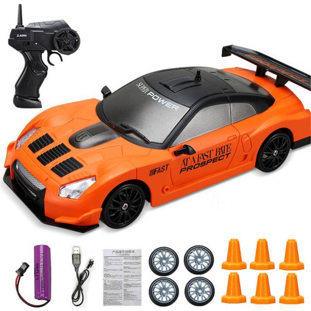 (Orange) 1/24 2.4G 4WD Drift RC Car On-Road Vehicles RTR Model