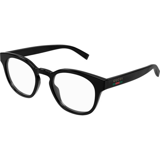 Gucci Man GG1859O 001 Optiska bågar Injicerad Svart Transparent Rund