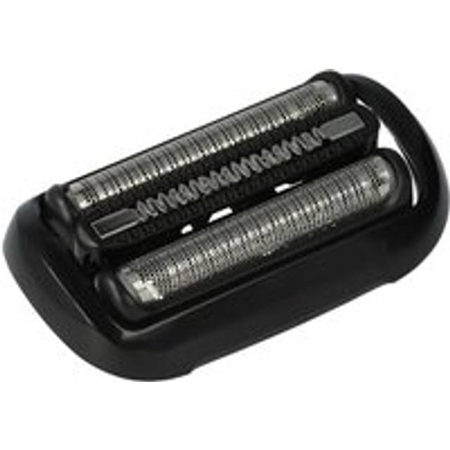vhbw Shaver Head (1x shaving foil, 1x razor blade) compatible with Braun 6012, 6020, 6040, 6045, 6072, 6075, 6090 Razor, Shaver, Trimmer Black Silver