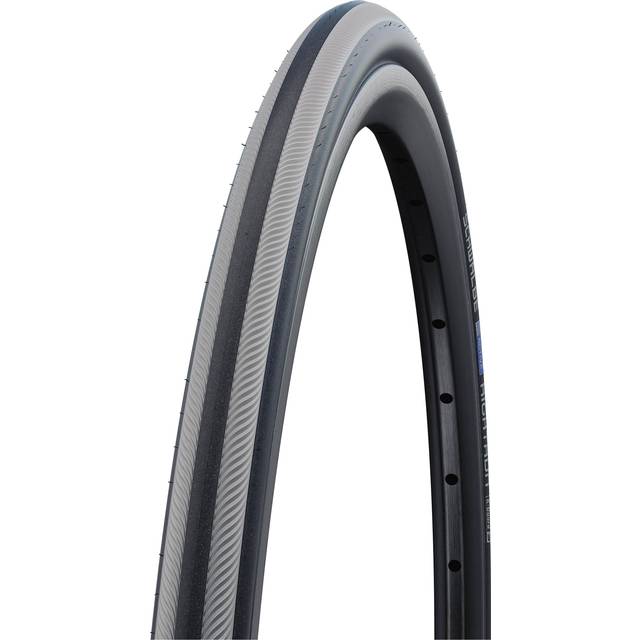 Schwalbe Rightrun K-Guard Wheelchair Tyre, Grey Stripes, 25-590 (26X1.00 Inch)