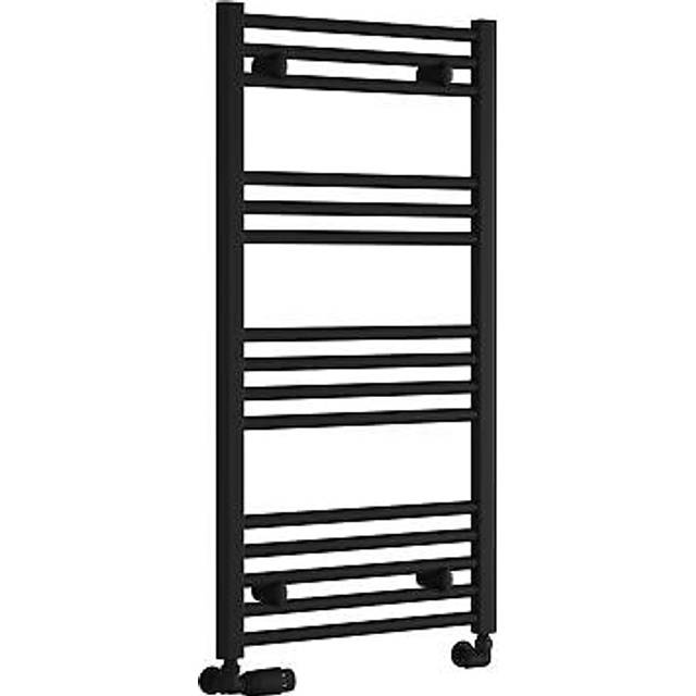 Reina - Capo Straight Heated Towel Rail 1000mm h x 400mm w - Black