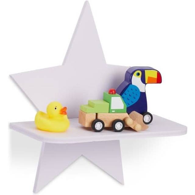Wall shelf with stars for the children's room
