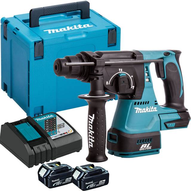 Makita dhr242z 18v lxt brushless sds+ hammer drill with mak case type 4 & inlay