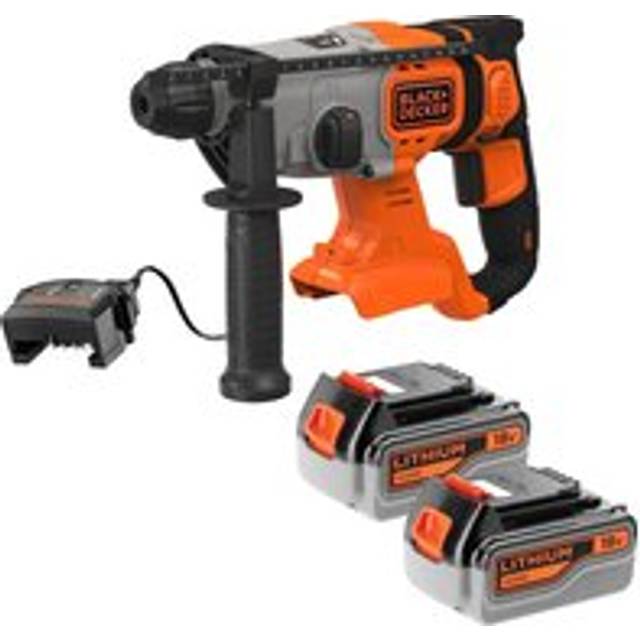 Black and Decker BCD900 18v Cordless SDS Plus Hammer Drill 2 x 4ah Li-ion Battery Charger No Case