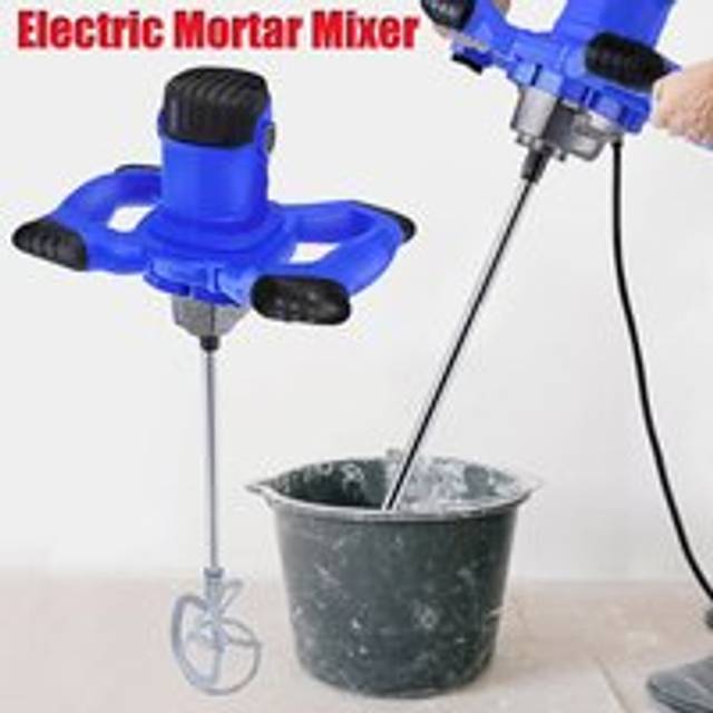 Dayplus - 6 Gear Paddle Mixer Electric Plaster Cement Paint Stirrer Plastering Whisk Tools