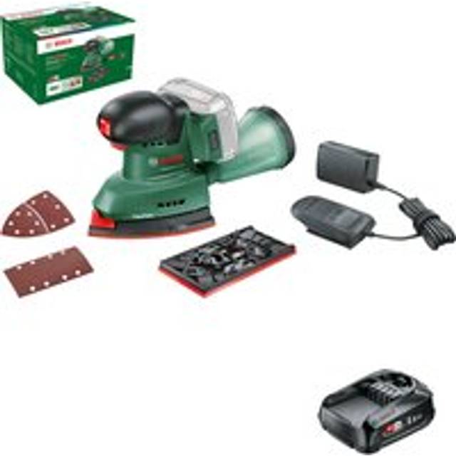 Bosch UNIVERSALSANDER 18V-10 P4A 18v Cordless Multi Sander 1 x 1.5ah Li-ion Battery Charger No Case
