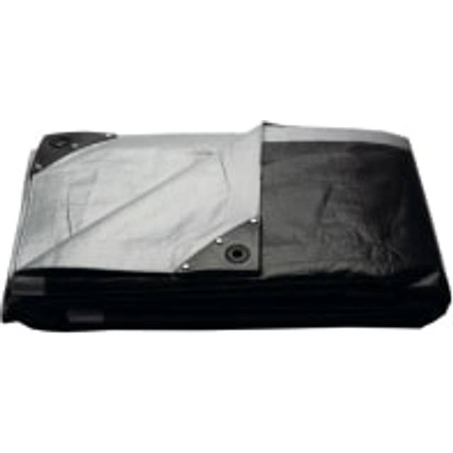 Presenning, 5x8m, Silver Eller Svart, ETC