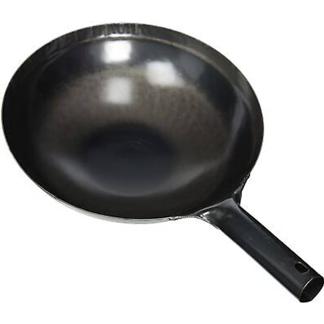 Yamada Industries Yamada Iron Hammered Chinese One Hand Pot 30cm Thickness (Plate 1.2mm) black