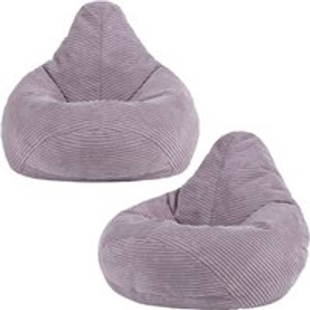 Dalton Kids Beanbag, Corduroy, Teal (2-Pack) - Purple - One Size