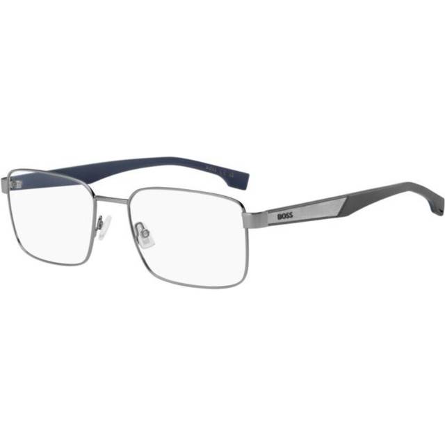 BOSS 1769 6LB Men's Eyeglasses Silver Size 56 (Frame Only) - Blue Light Block Available - Ruthenium Silver (56)