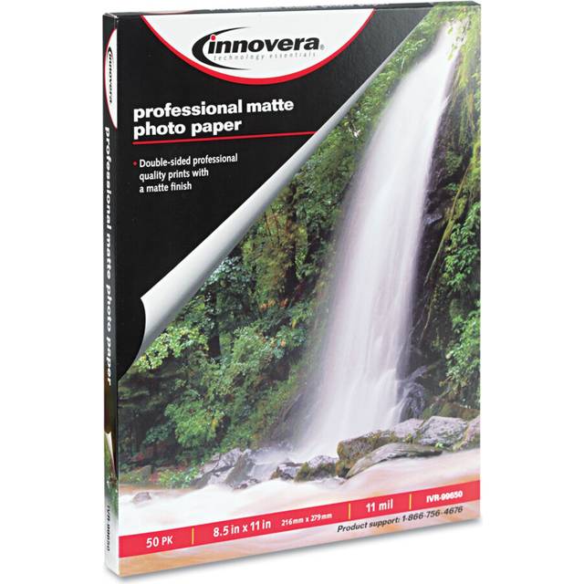 Innovera 99650 Heavyweight Photo Paper Matte 8-1/2 x 11 50 Sheets/Pack