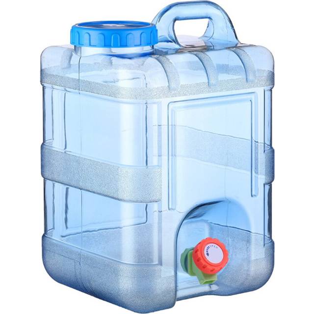 (15L) Capacity Outdoor Water Bucket Portable Cube Water Container with Faucet Outdoor Hiking Picnic Camping Water Tank