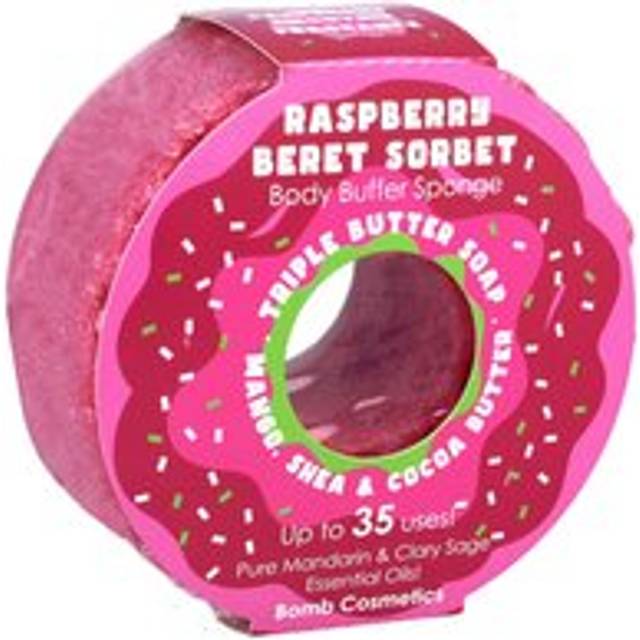 Bomb Cosmetics Raspberry Beret Sorbet Body Buffer Sponge