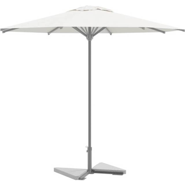 vidaXL Umbrella Weight Plates 2 pcs Grey Granite Triangular 14 kg