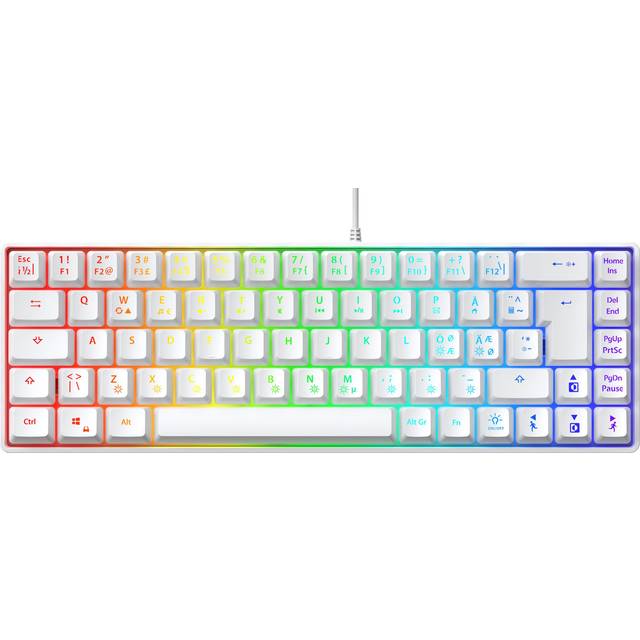 Next MX6 mini 65 RGB membran gamingtangentbord (vitt)