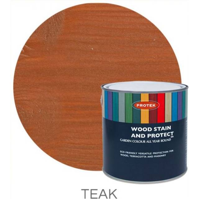 Protek Wood Stain & Protector - Teak 1 Litre - Brown