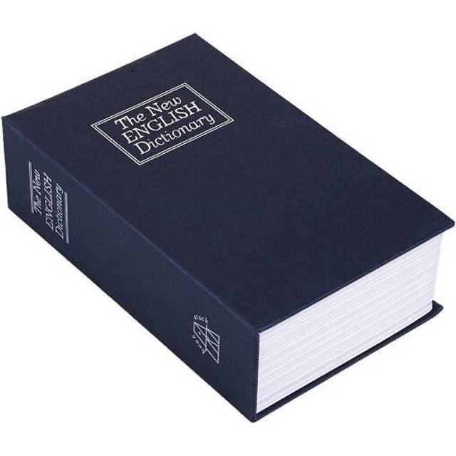 Metal Steel Cash Secure Hidden English Dictionary Money Box Coin Storage Books Safe Secret Piggy Bank BLUE COLOR