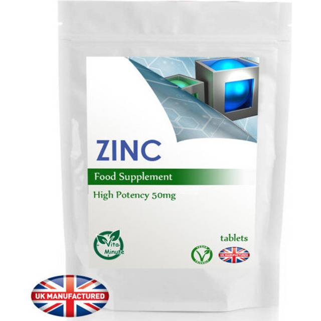 120 Tablets x Zinc Citrate 50mg (V) Immune System, Sexual Health, UK