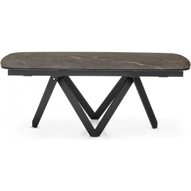 Calligaris - Cartesio Matbord Oval 200-296cm Keramik