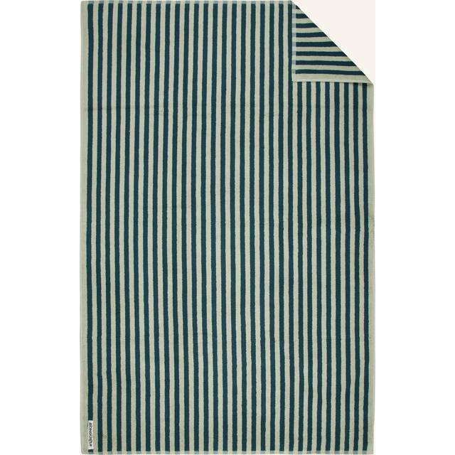 Bongusta - Naram Bath Sheets - Handduk - Sea Foam & Deep Teal - 100 x 150 cm