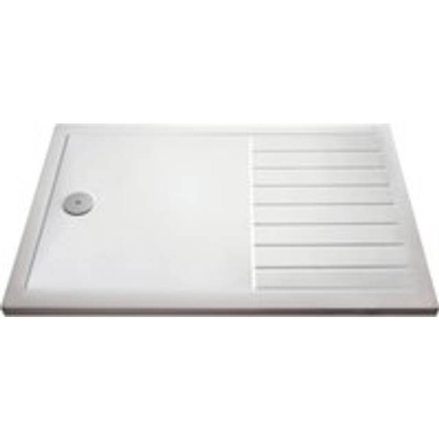 Premium walk-in shower tray 1400mm x 800mm - white