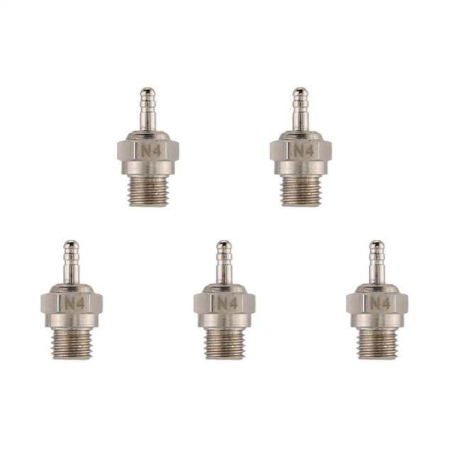 5X N4 Glow Plug Spark for 1/10 Rc Car Boat