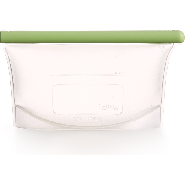 Lékué Lékué reusable silicone bag green 0.5 L