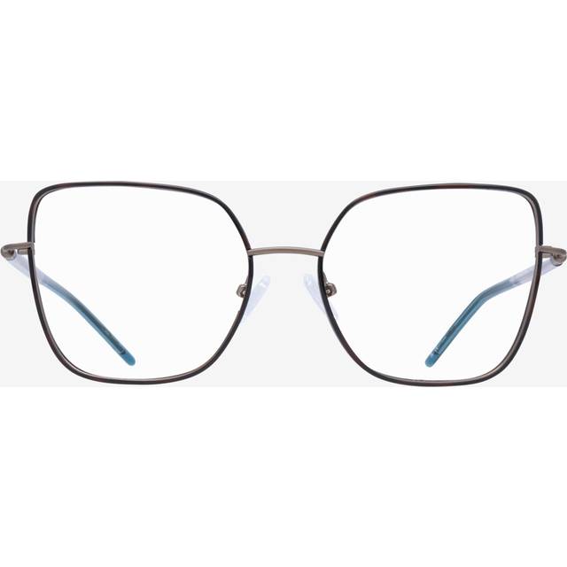 Matte Bronze/Havana cat-eye Metal eyeglasses Online - Full Rim - Golders - gold (Large)
