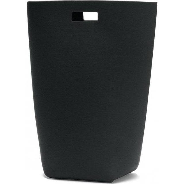 HEY-SIGN - Wool Felt Laundry Basket - schwarz/Filz/5mm/LxBxH 35x27x69cm - black (69.0 x 27.0 x 35.0cm)