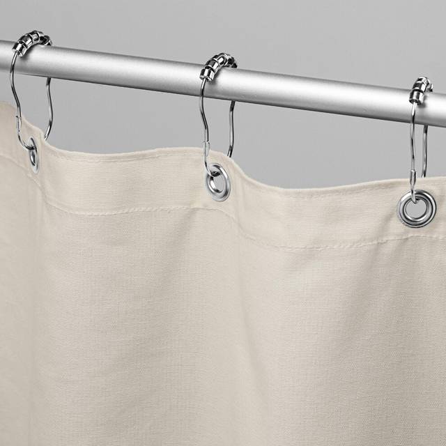 Bean Products Cotton Stall Shower Curtain Natural  54 x 74  All Natural Materials  Works with Tub  Bath and Stall Shower
