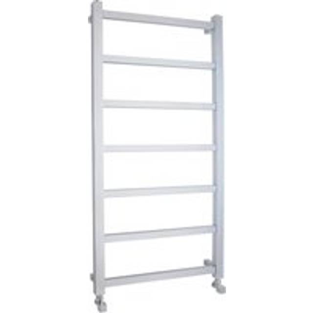 Heated Vertical Towel Rail with Square Tubes - 1200mm x 600mm - 864 BTU - Chrome