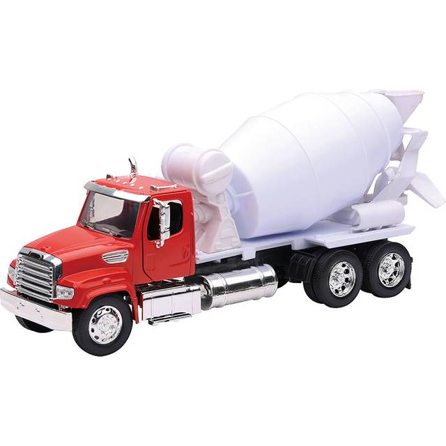 Freightliner 114SD Cement Mixer Red and White &#34;Long Haul Truckers&#34; Series 1/32 Diecast Model by New Ray