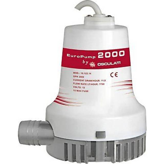 Europump ii submersible bilge pump 2000 24 v - 1 pc osculati - 16.122.15