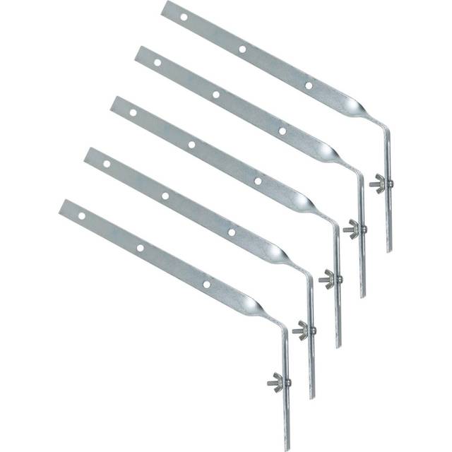 Gutter Side Rafter Bracket Universal Galvanised Steel Fascia Fixing 300mm 5 Pack